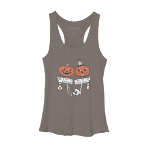 Women's Design By Humans Halloween Pathways By runcatrun Racerback Tank Top - 1 of 3