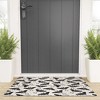 Avenie Luna Moth Cream And Black Welcome Mat -Society6 - 2 of 3