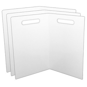 Ashley Productions® Folding Magnetic Whiteboard, White, Pack of 3 - 1 of 2