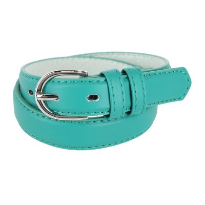CTM Kid's Leather 1 inch Basic Dress Belt