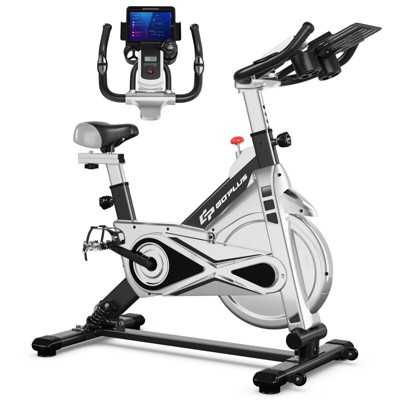 Costway Indoor Stationary Exercise Cycle Bike Bicycle Workout w/ Large Holder