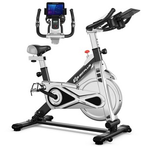 Costway Indoor Stationary Exercise Cycle Bike Bicycle Workout w/ Large Holder Black - 1 of 4