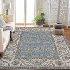 Acekool Vintage Floral Area Rug, Washable Low Pile Non Slip Soft Carpet for Living Room Bedroom Dining, Easy Care - 2 of 4