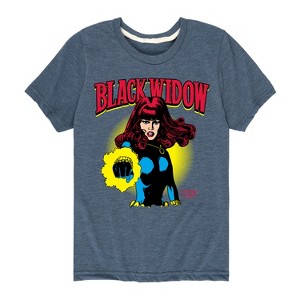 Boys' - Marvel - Black Widow Logo Short Sleeve Graphic T-Shirt - 1 of 4