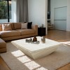 Hommoo Modern Coffee Table, 35.43" Center Table with Faux Marble Top - 3 of 4