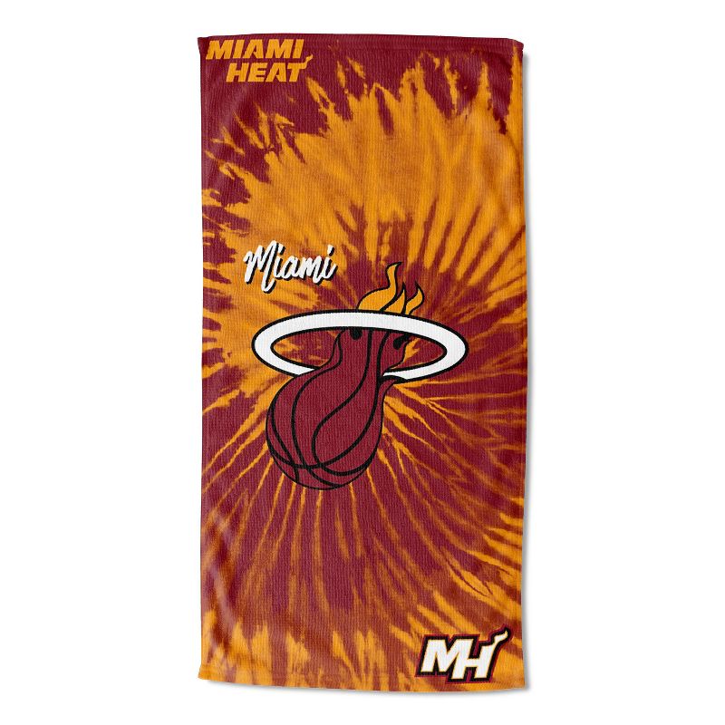 NBA Miami Heat Pyschedelic Beach Towel, 1 of 4