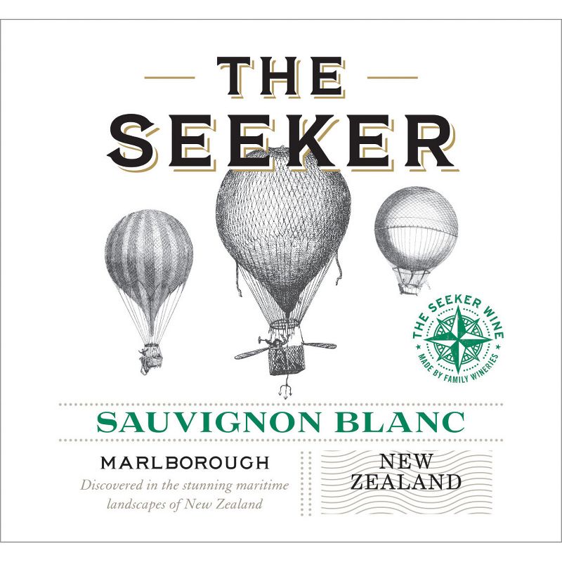 The Seeker Sauvignon Blanc White Wine - 750ml Bottle, 3 of 11