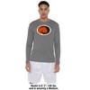 East Central University Adult Sport Long Sleeve Shirt Primary Logo, Athletic Heather - 3 of 4
