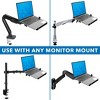Mount-It! Laptop VESA Mount Tray | Laptop Holder Arm Mount Attachment | Vented Notebook Tray | Laptop Tray Clamp for Monitor Stand 75mm & 100mm - 3 of 4