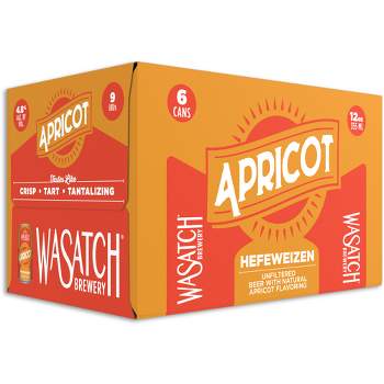 Wasatch Apricot Hefeweizen Beer - 6pk/12 fl oz Cans