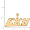 Black Bow Jewelry 14k Yellow Gold Eastern Kentucky Colonels NCAA Large Pendant - 2 of 3