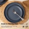 Rbied 12-Piece Stoneware Dinner Plates Bowls Sets, Microwave & Dishwasher Safe, Non-Toxic Stackable Matte Glaze Kitchenware for 4 - 3 of 4