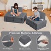 TROPOW 22Pcs Modular Kids Play Couch, Kids Couch Convertible Nugget Couch, Floor Sofa for Children, Kids Couch for Playroom Bedroom - 2 of 4