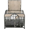 LAOTIES 46'' Heavy Duty Dog Crate,Furniture Style Kennel With Wheels And Removable Tray,Escape Proof Steel Cage For Large Dogs - 4 of 4