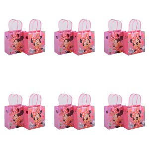 Disney Minnie Mouse Party Loot Bags Birthday Goody Fun Gift Bag Great for Birthday Party 12 Pack - 1 of 4