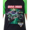 Monster Jam Boys' Grave Digger Monster Truck Shirt And Shorts Pajama Set Grave Digger - 2 of 4