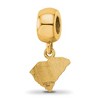 Black Bow Jewelry 14k Yellow Gold Plated Sterling Silver The Citadel Bulldogs NCAA Bead Charm - 4 of 4