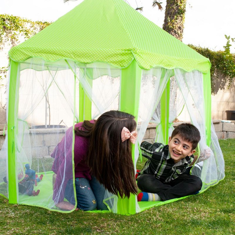 Ningbo Zhongying Leisure Products Green Hexagon Fantasy Castle Play Tent | 53 x 47 x 55 Inches, 2 of 8