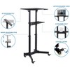 Mount-It! Mobile Standing Height Desk, Portable Podium and Rolling Presentation Lectern, Laptop Stand Up Desk with Caster Wheels - 2 of 4
