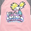 Girls' - Hey Arnold! - Airbrush Arnold Shirt Tail Raglan Graphic T-shirt - 2 of 3