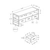 72.25" Contemporary TV Stand with Black Metal Legs, 3 Storage Drawers, 2 Open Shelves, Easy-Clean Top for Living Room - 3 of 4