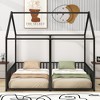 Twin Size Metal House Platform Bed with Roof for Bedroom - 3 of 4
