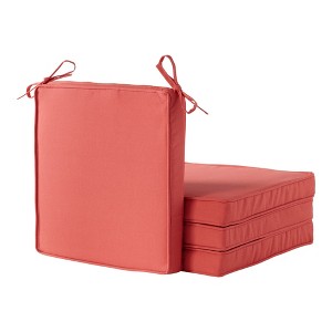 18in Square Outdoor Chair Pad Set of 4 - 1 of 4