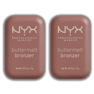 NYX Professional Buttermelt Bronzer - BMB04 Butta Biscuit Medium Golden - 0.17 oz (PACK OF 2) - 1 of 2
