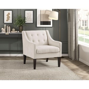 CAVINAS Modern Accent Chair Upholstered Sofa Chair Button-Tufted Fabric Comfy Chair Lounge Chair for Living Room, Bedroom - 1 of 4