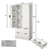 72" Modern Kitchen Pantry Cabinet with 2 Large Drawers & 8-Door Spice Rack, Storage Cabinet for Dining room or living room-Maison Boucle - 4 of 4