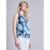 Jones New York Sleeveless V-Neck Pleat Front Blouse - 2 of 3