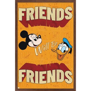 Trends International Disney Mickey Mouse & Donald - Friends Framed Wall Poster Prints - 1 of 4