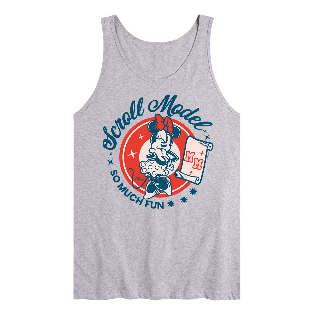 Men's - Disney - Minnie Scroll Model Graphic Tank Top
