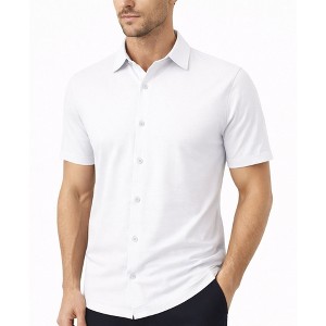 james tailor dress shirt Galaxy By Harvic Men's Short-Sleeve Shirt - White