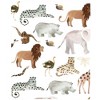 NoJo Watercolor Jungle Friends Mini Crib Sheet - 3 of 4