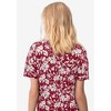 ellos Plus Size V-Neck Tunic With Front Inverted Pleat - 3 of 3