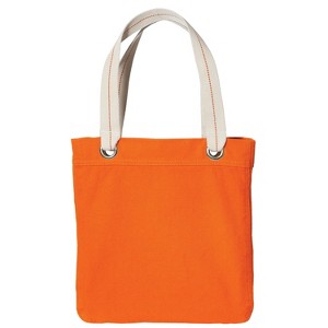 Reusable Tote Handbag Spacious And Durable Canvas Heavy Duty Tote Bag With Interior Pocket - 1 of 4