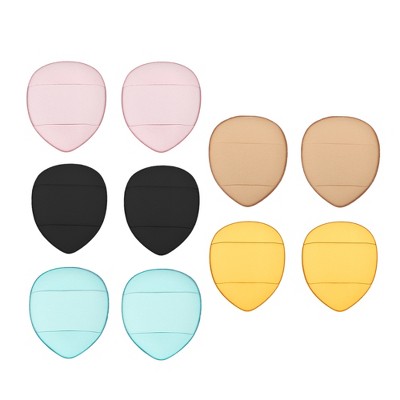 Unique Bargains Fingertip Powder Puff Beauty Makeup Tools Multicolored 10 Pcs