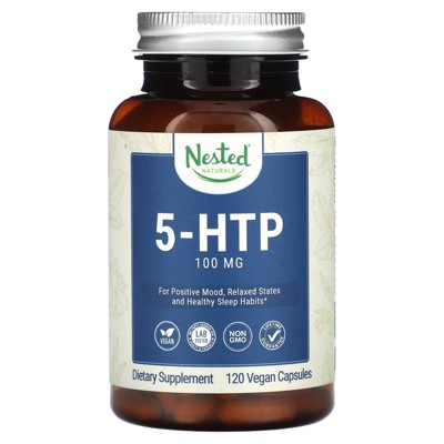 Nested Naturals 5-HTP, 100 mg, 120 Vegan Capsules