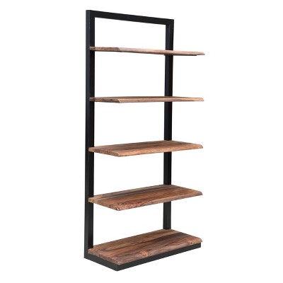 75" Beckenridge II Occasional Bookcase Brown - Treasure Trove Accents