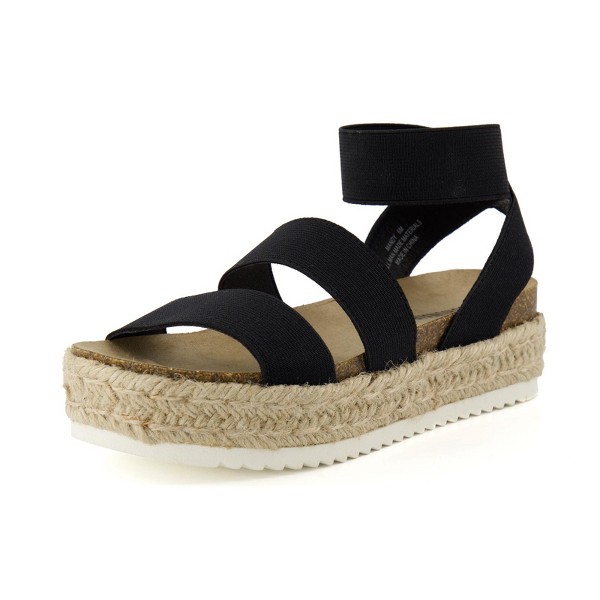 CUSHIONAIRE Mandy Sandalias de Cuña para Mujer 2026 – Sandalias de Plataforma con Tiras y Soporte de Arco, Lindas Sandalias de Verano Estilo Espadrille Elegantes de Deslizamiento