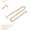 Unique Bargains Shoulder Bag Handbag DIY Accessories Zinc Alloy Flat Chain Strap - 2 of 3
