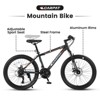 INFURNIC Bicycles 24 Inch Mountain Bike with Shimano 21 Speeds and Dual Disc Brakes for Teens, Orange, 56.3"*7.88"*28.35" - 4 of 4