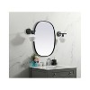 Elegant Lighting Metal Frame Oval Mirror 24x30 Inch in Black - 3 of 4