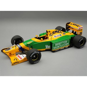Benetton B192 #20 Perry McCarthy Test Car F1 "British GP" (1992) "Mythos Series" with Display Case 1/18 Model Car by Tecnomodel - 1 of 3
