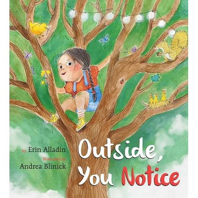 Outside, You Notice - by  Erin Alladin (Hardcover)