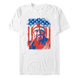 Men's WWE Hulk Logan Patriotic Flag T-Shirt - 1 of 4