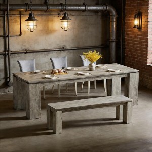 Modern Dining Table, Extra Long Kitchen Table for 6-8 - 1 of 4
