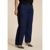 ELOQUII Faux Suede Side Stripe Straight Leg Jean - 3 of 4