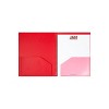 JAM Paper Heavy Duty Plastic Multi-Pocket Folders 6 Pocket Organizer Red 389MP6RE - 2 of 3